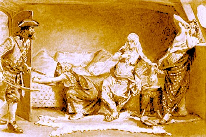 Henry Avery attacking an Indian woman